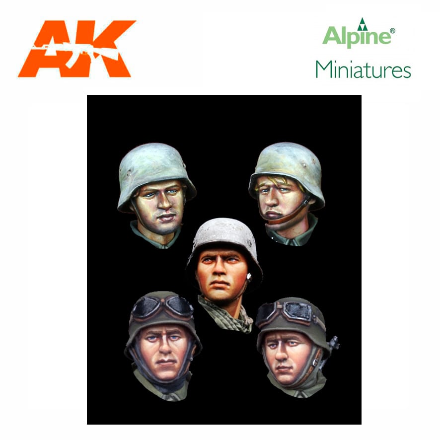 Alpine Miniatures – German Infantry Head Set (1/35)