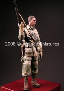 1/16 Resin Figure model Kit US Soldier Airborne Paratrooper WWII WW2 Unpainted 