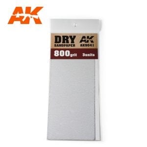 3 Units # 9038 AK Interactive Dry Sandpaper 400 Grit