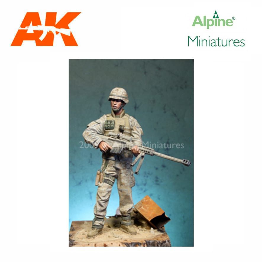 Alpine Miniatures –  Modern USMC Sniper (1/16)