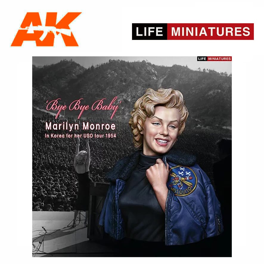 Life Miniatures – ‘Bye Bye Baby’ Marilyn Monroe in Korea for her USO tour 1954 – 1/10 bust
