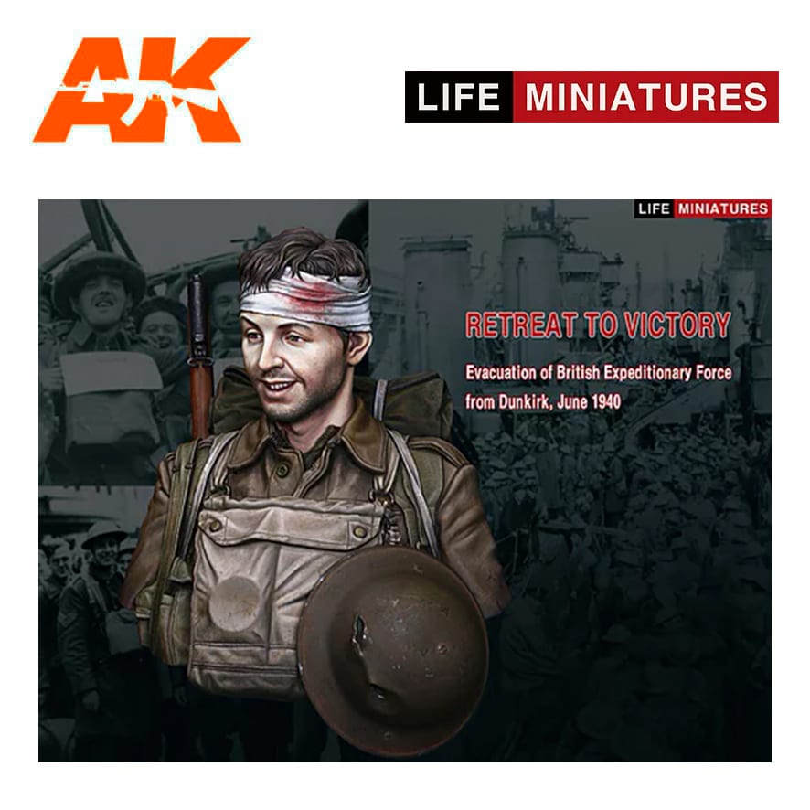 Life Miniatures – Retreat to Victory, Evacuation of British Expeditionary Force from Dunkirk, 1940 – 1/10 bust
