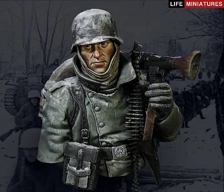 1/10 Scale Resin Figure Bust  WWII Soviet soldiers winter Unassembled Unpainted 