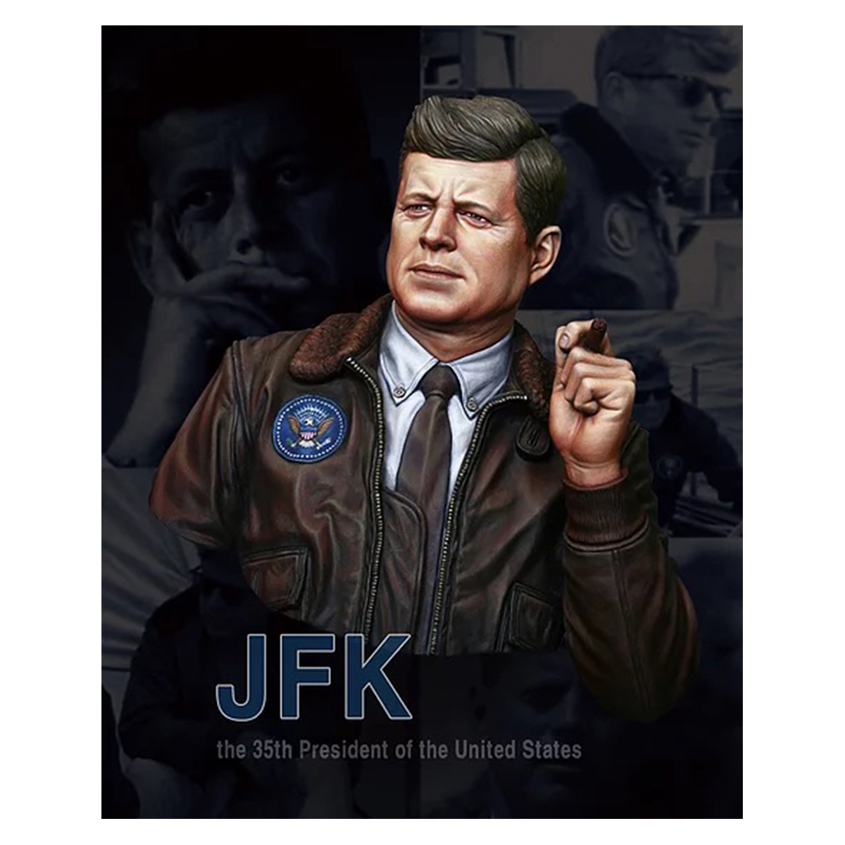 Life Miniatures – JFK, the 35th President of the United States – 1/10 bust