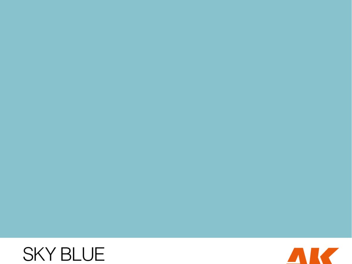sky blue color chart