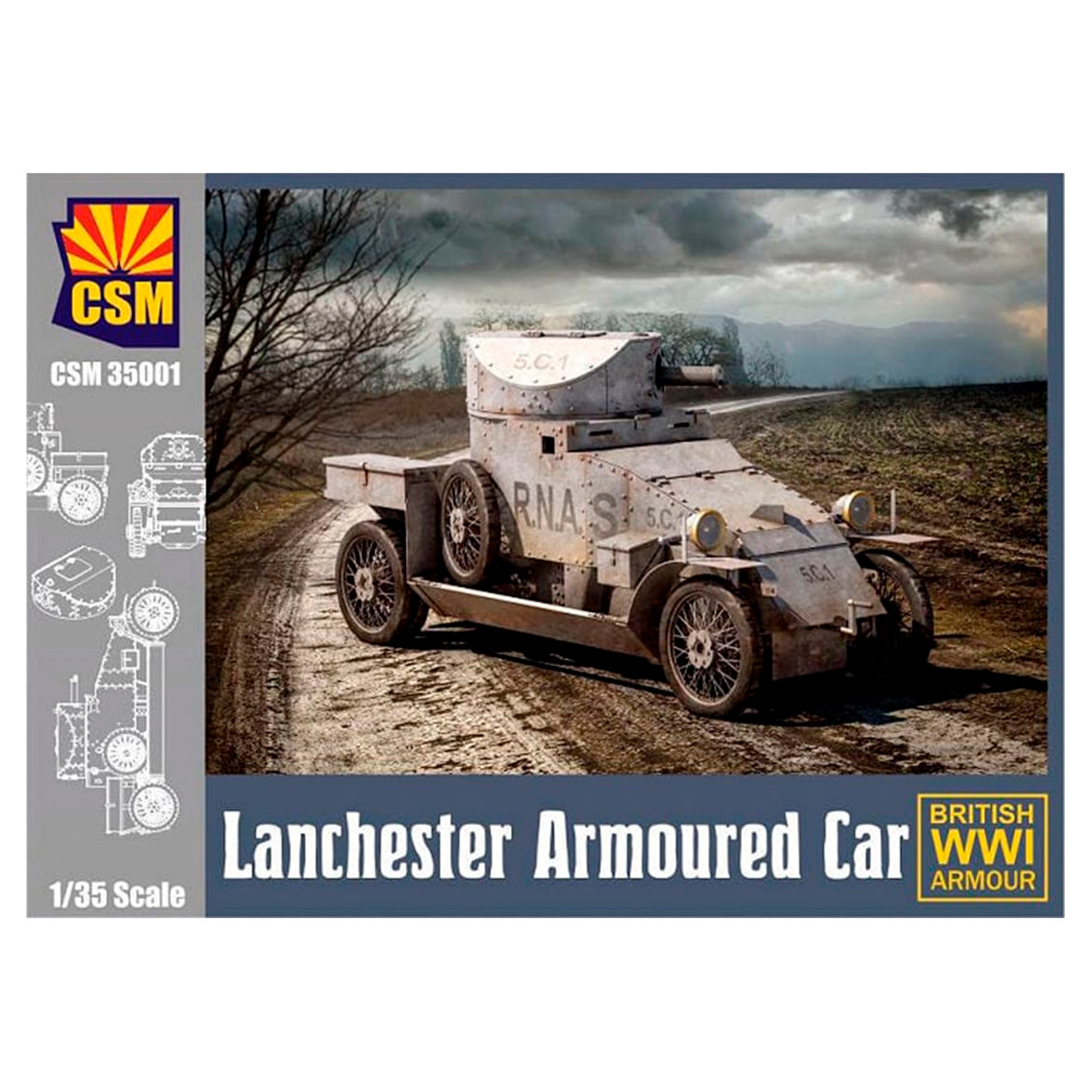 Lanchester Armoured Car 1/35