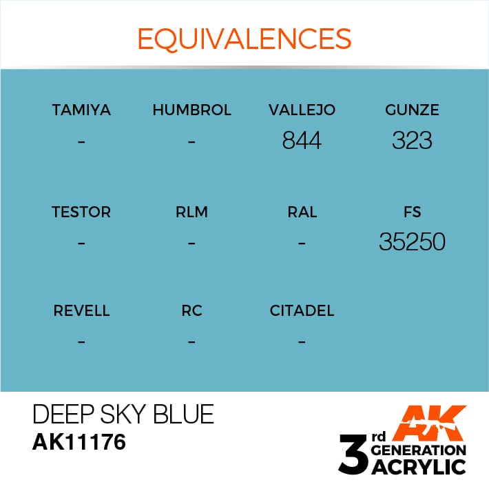 DEEP SKY BLUE – STANDARD - AK Interactive | The weathering #Brand