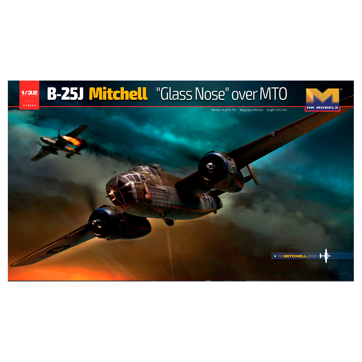 1/32 B-25J Mitchell Glass Nose over (MTO)