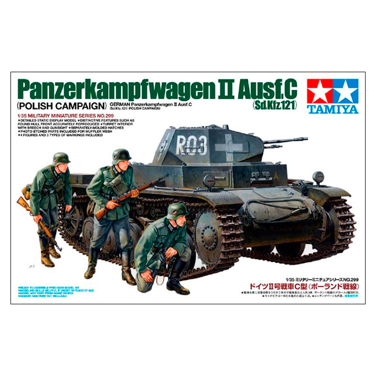 1/35 Panzer II Ausf.C Pologne 1939 (Box slightly damaged / Caja ligeramente dañada)