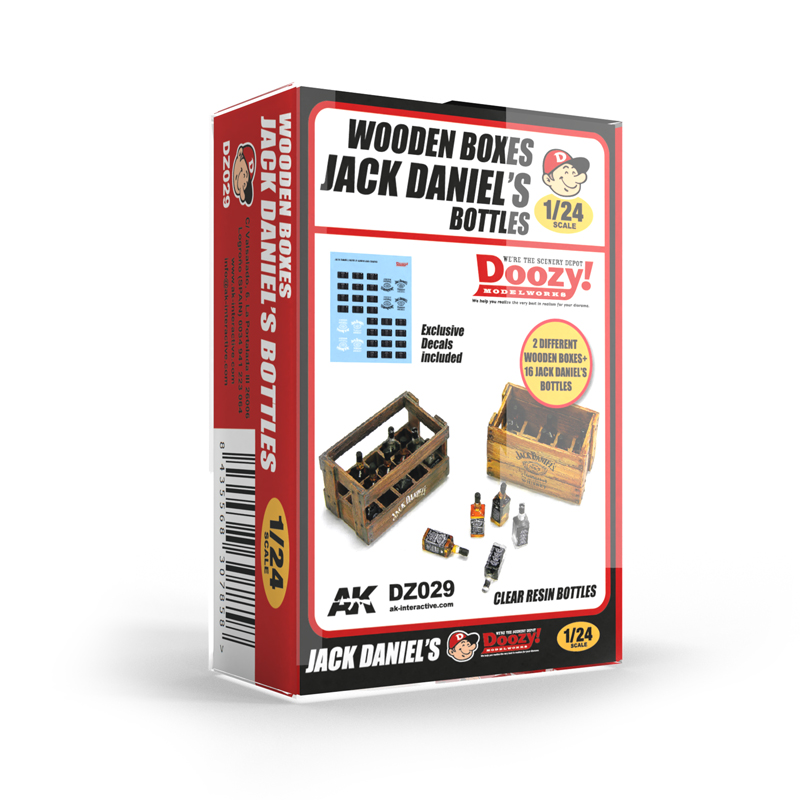 WOODEN BOXES JACK DANIEL’S BOTTLES 1/24