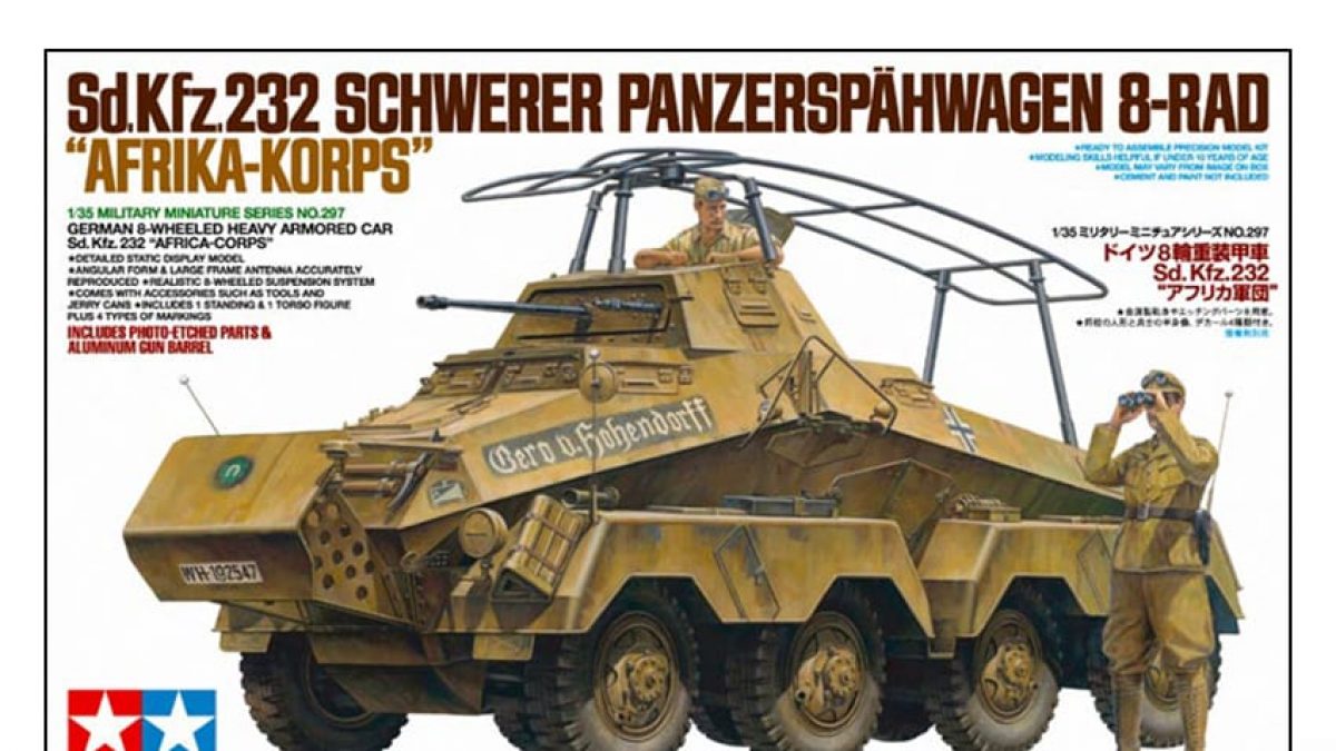 Tamiya 1/48 Military Miniature 74 German 8 Wheeled Armored Car Sd.kfz 232 Model for sale online 