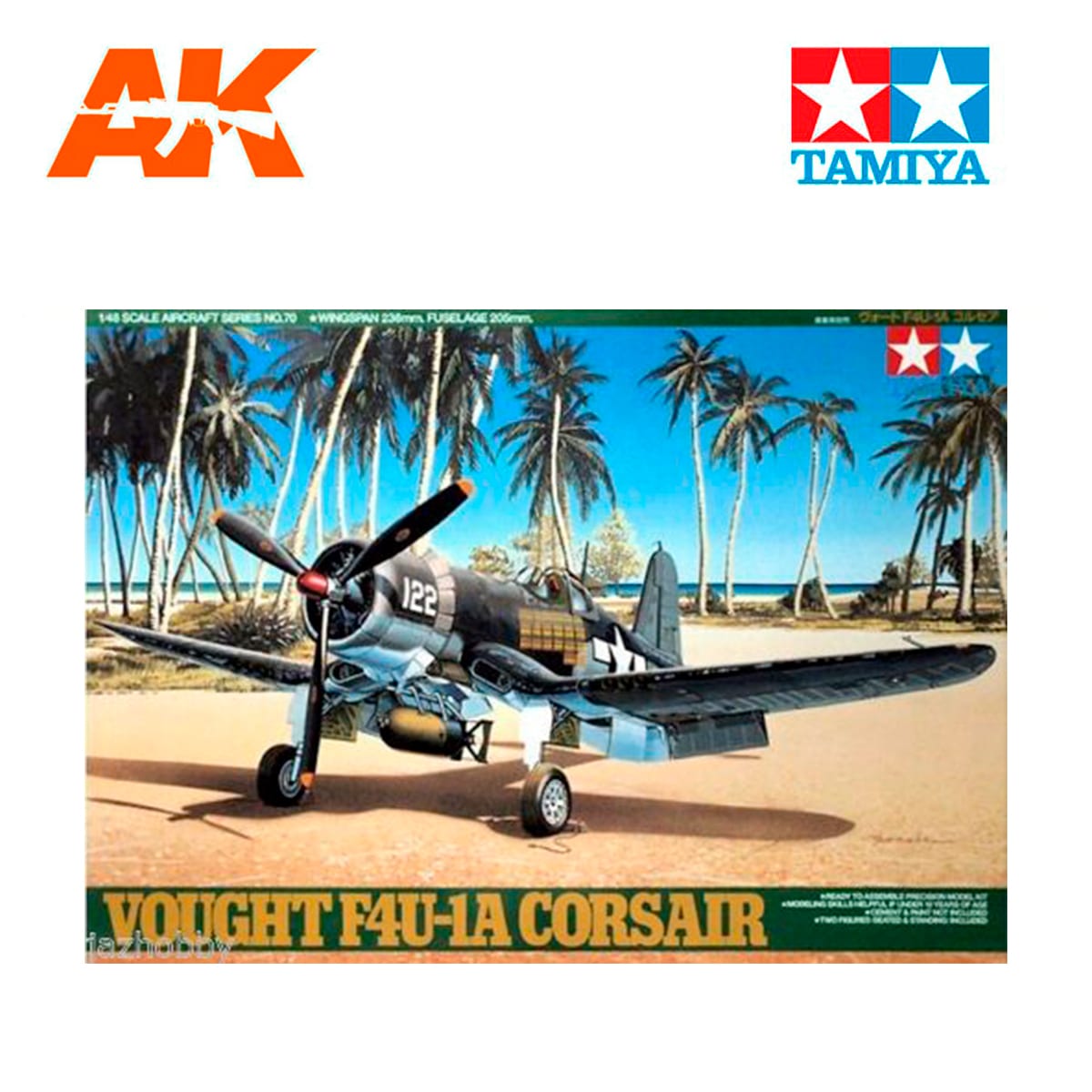 Tamiya 61070 1/48 Vought F4u1a Corsair Plastic Model Kit for sale online 