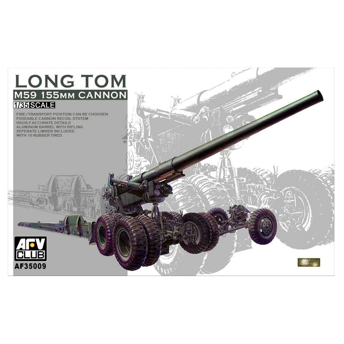 Long Tom M59 155 mm 1/35