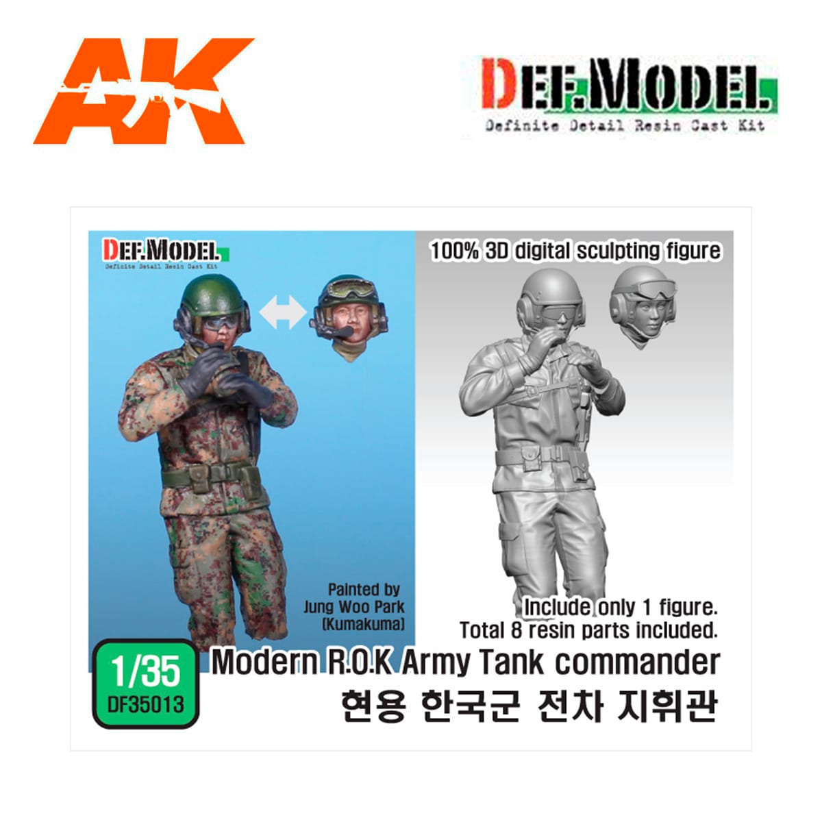 Modern ROK Army Tank Commander for K2 (Digital camo Uniform)
