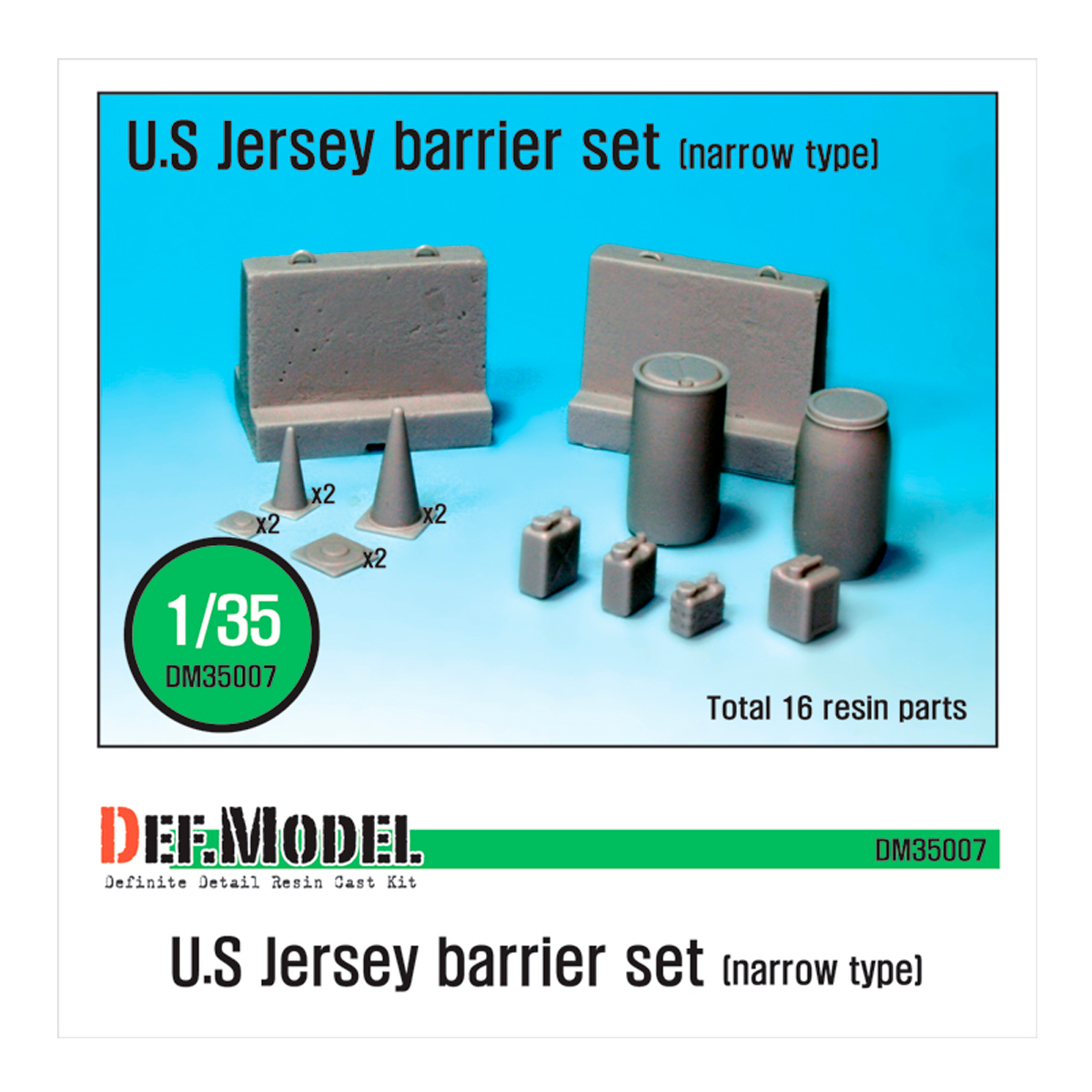 US Jersey Barrier set (Small type)