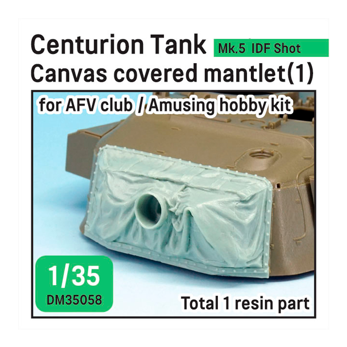 Centurion Mk.5/1 Mantlet w/canvas cover set (for AFV Club 1/35)