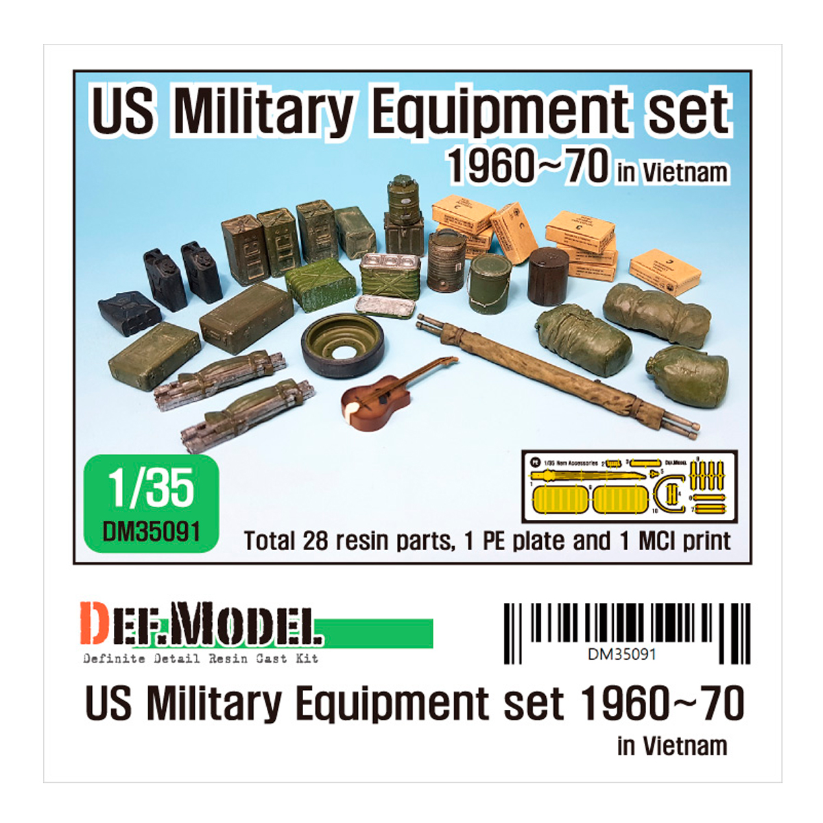 US ’60~70eraUS Military Equipment set (for 1/35 tank/ vehicles kit)