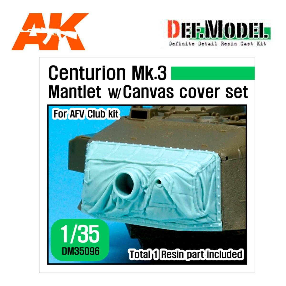Centurion Mk.3 Mantlet w/canvas cover set (for AFV Club 1/35)