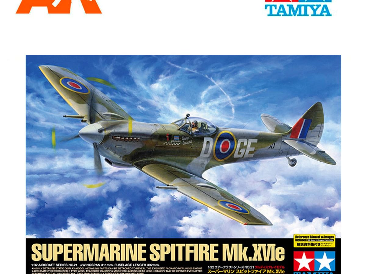 Tamiya Supermarine Spitfire Mk. I - 1:48 Scale % - Detail and Scale tail &  Scale