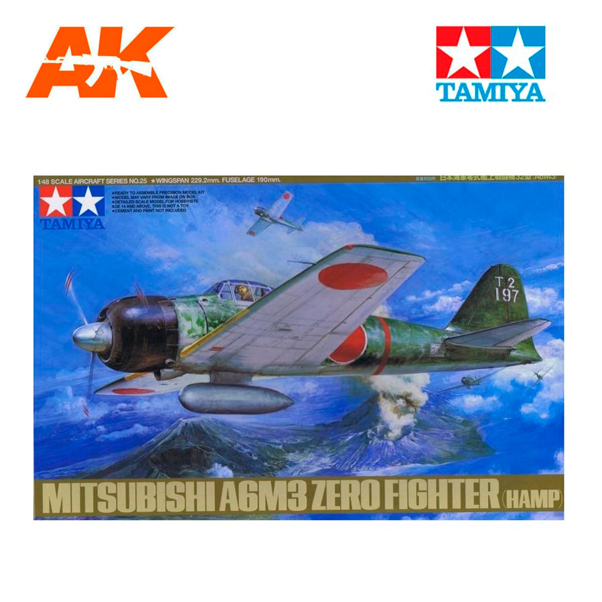 TAMIYA 1/48 A6M3 Type 32 Zero Fighter Plastic Model TAM61025 Plastic Models  Airplane 1/48