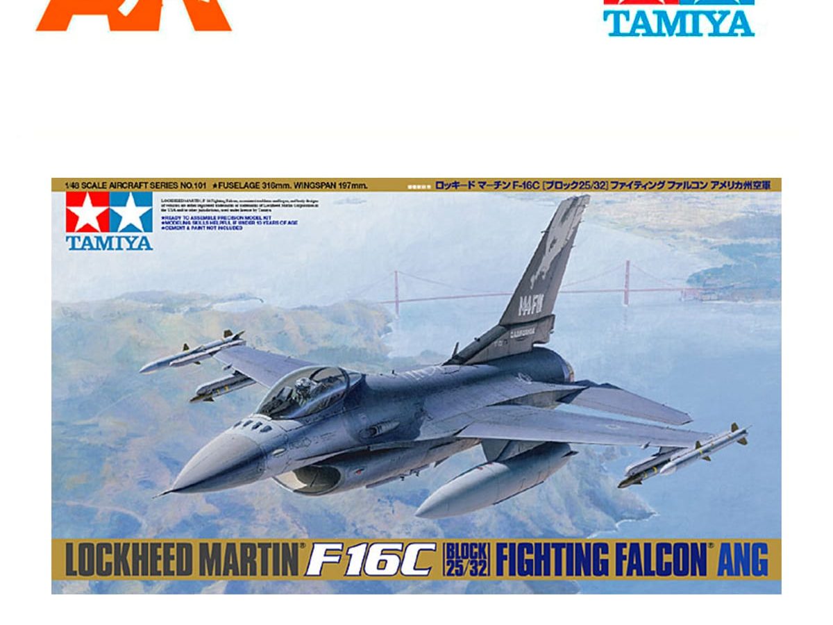 Tamiya 61101 Lockheed Martin F-16C Bloc 25/32 Fighting Falcon ANG 1/48 