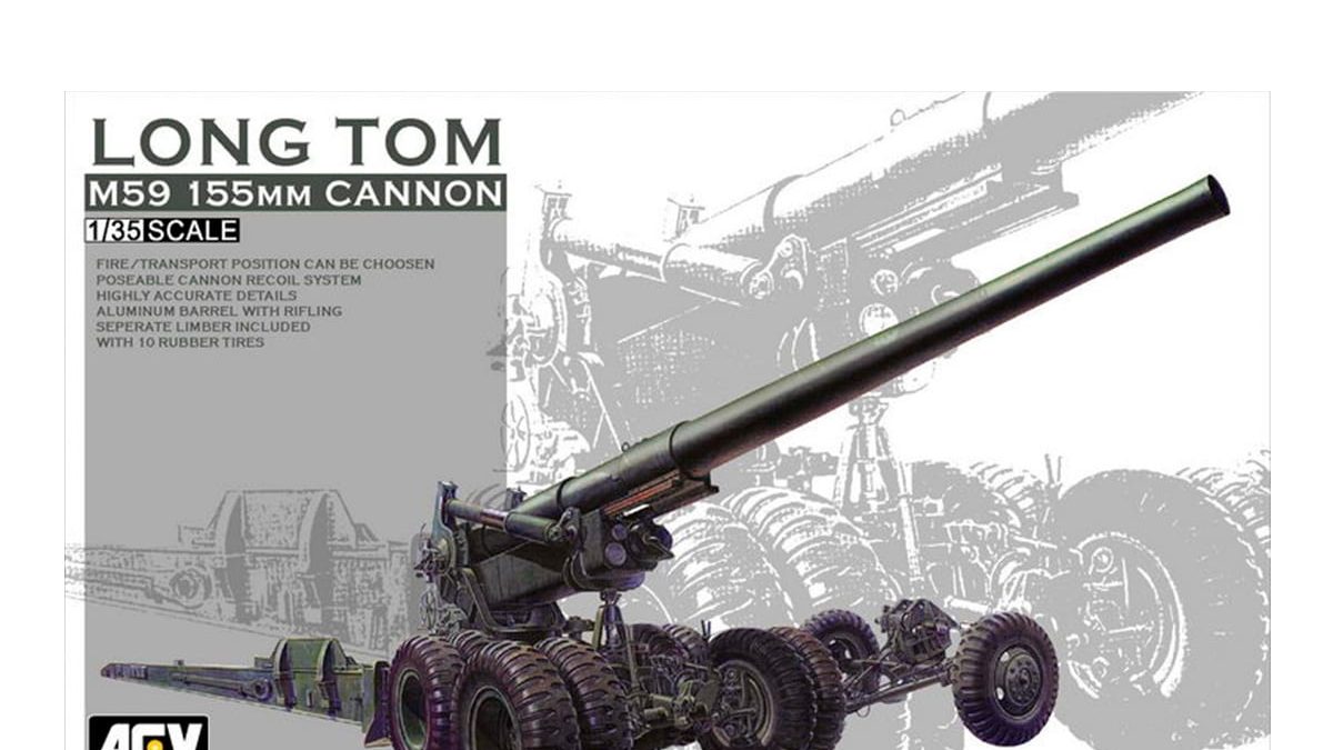 Long Tom Details about  / AFV Club Model AF35009 1//35 M59 155mm Cannon