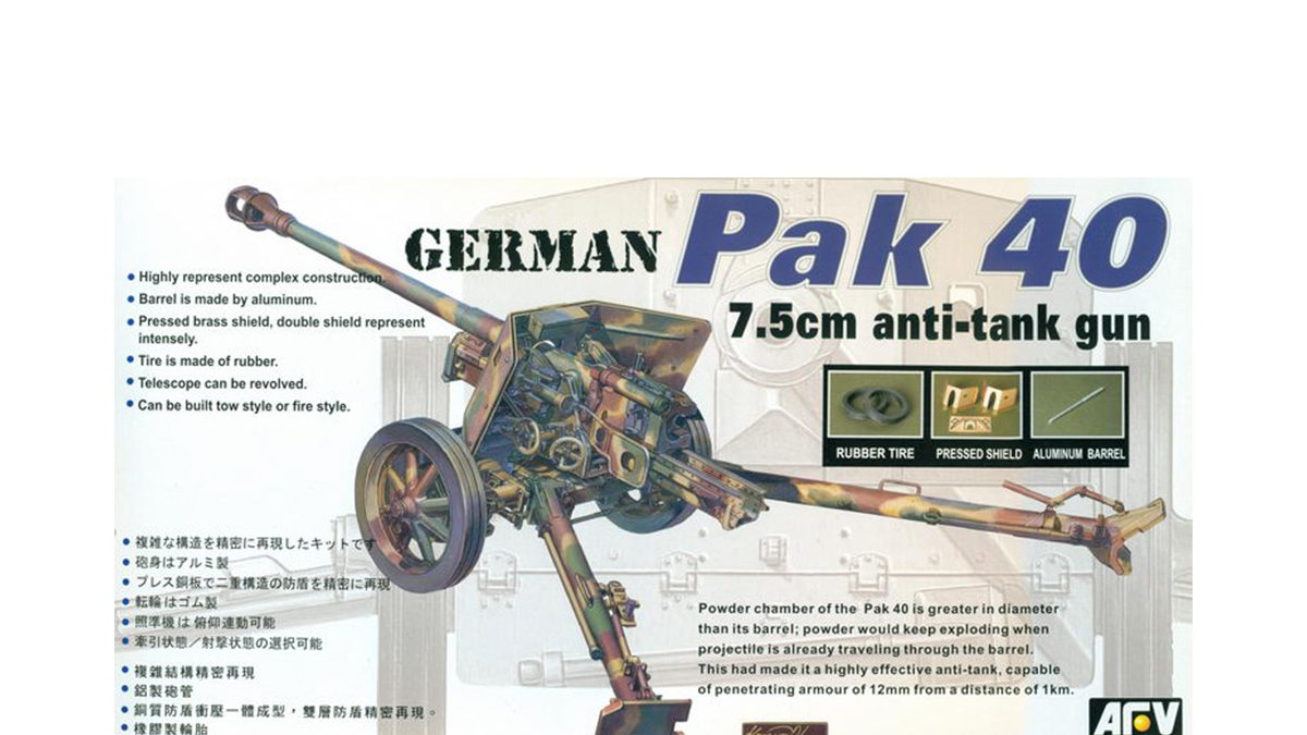 Griffon L35002 1/35 German 75mm Pak 40 Anti-Tank Gun Detail Etching Parts 