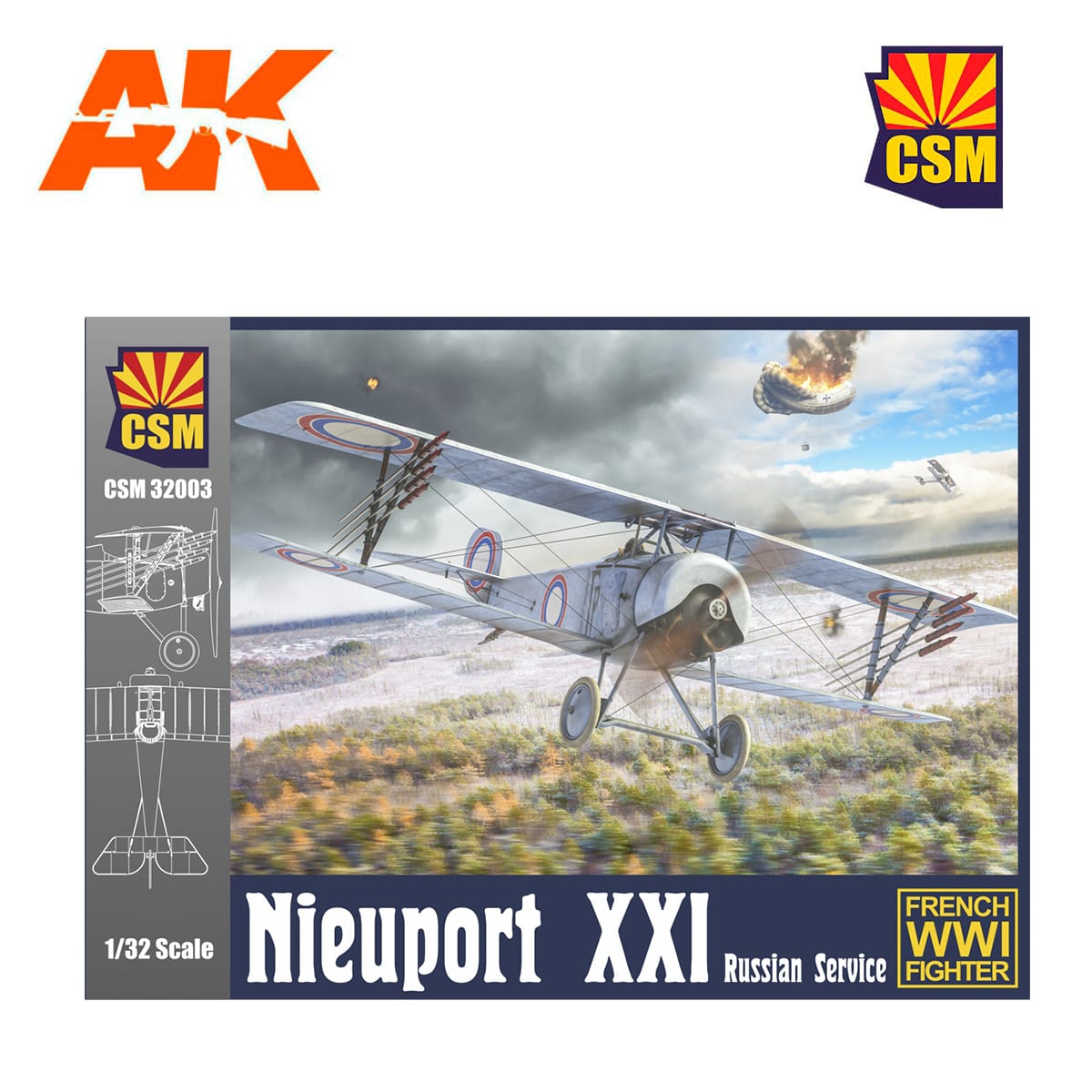 Nieuport 21 Russian Service 1/32