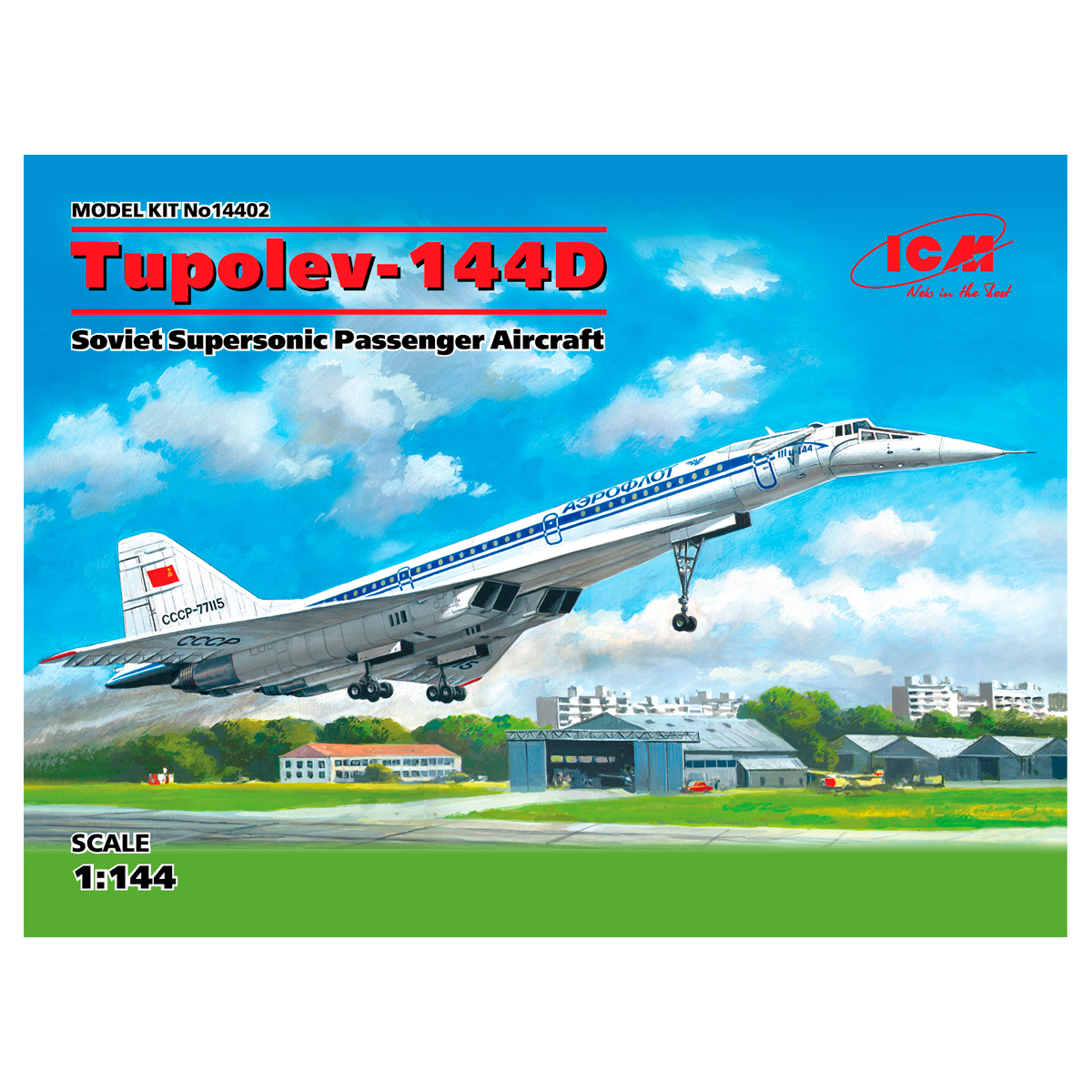 Tupolev-144D, Soviet Supersonic Passenger Aircraft 1/144