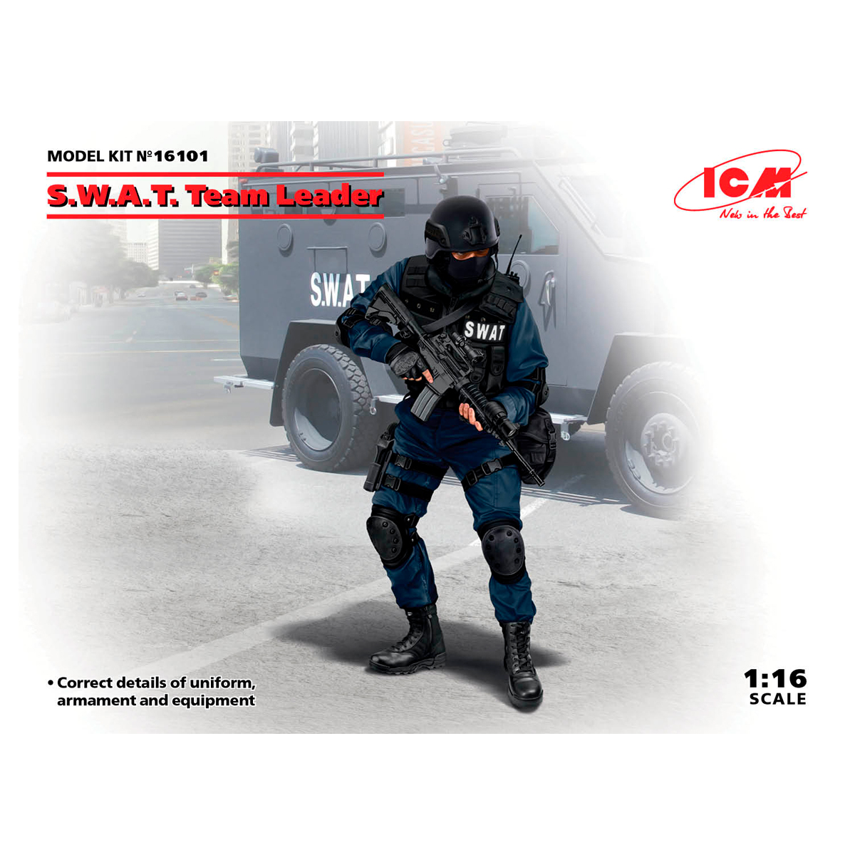 S.W.A.T. Team Leader (100% new molds) 1/16