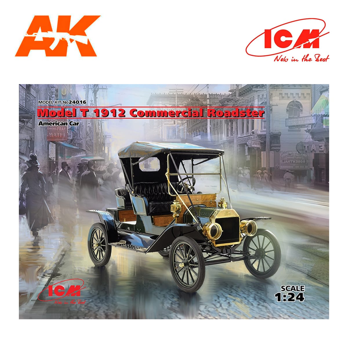 Icm Icm24016 Model T 1912 Roadster Commercial 1/24