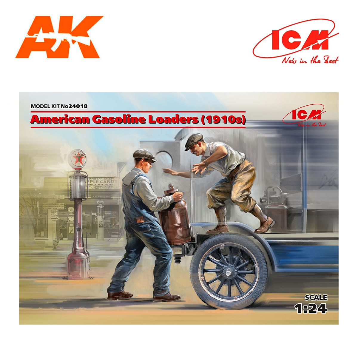American Gasoline Loaders (1910s) (2 figures) (100% new molds) 1/24