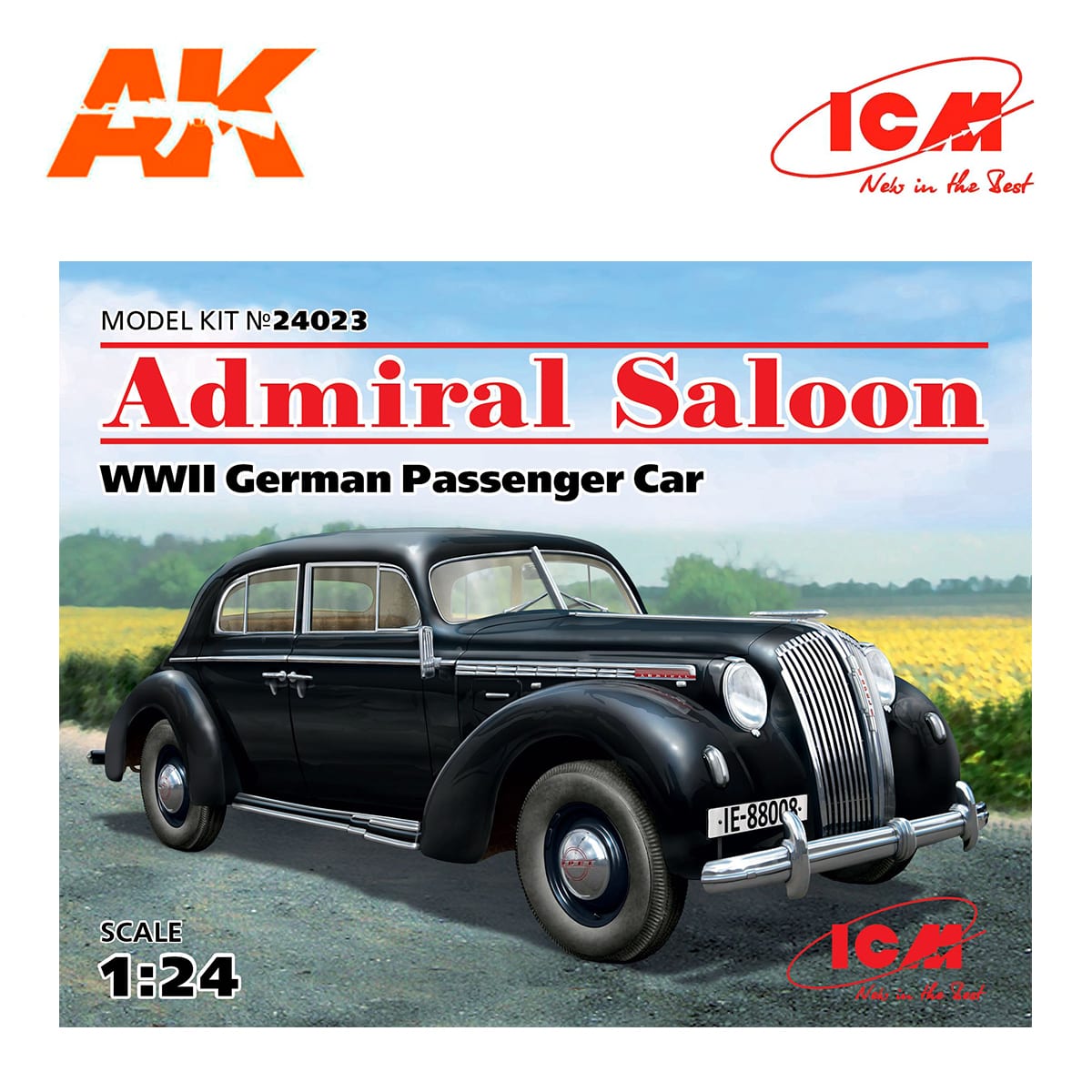 Admiral Saloon, WWII German Passenger Car 1/24