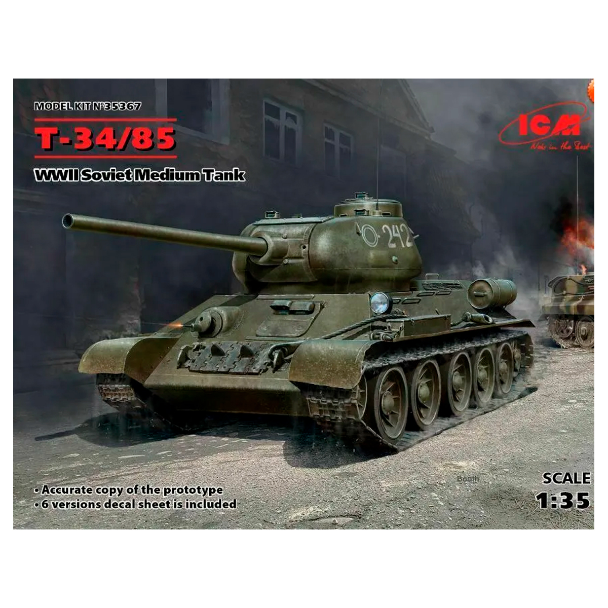 Т-34-85, WWII Soviet Medium Tank 1/35