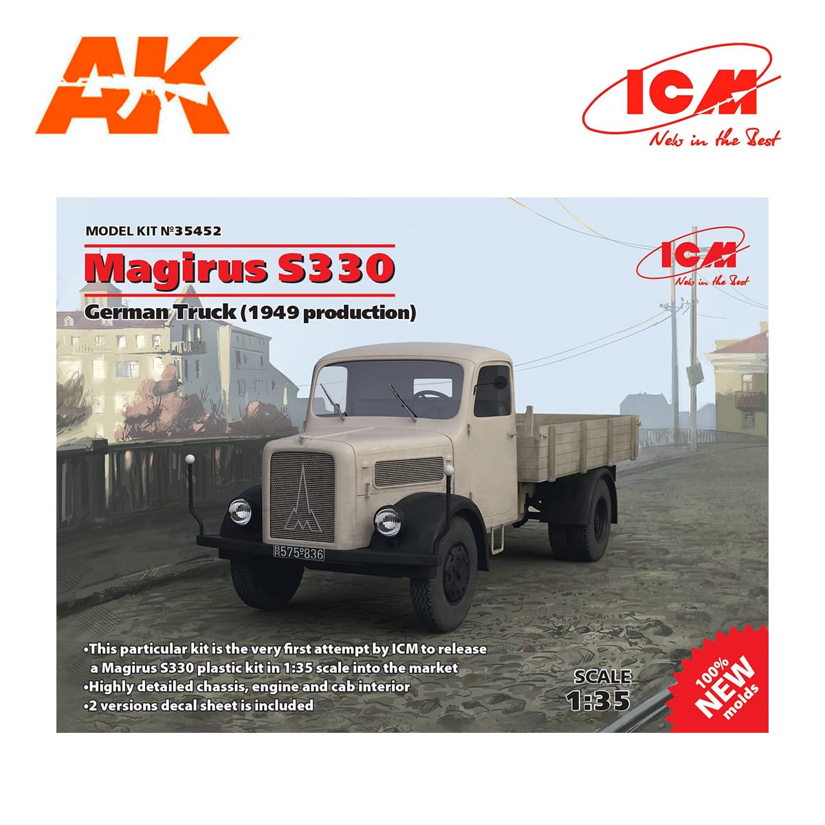Magirus S330 German Truck (1949 production) (100% new molds) 1/35