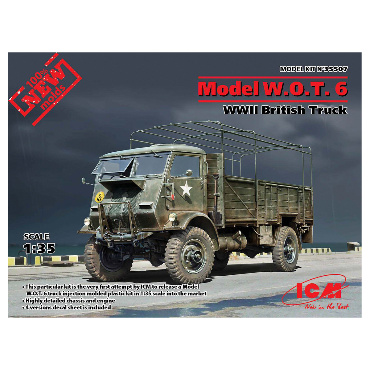 Model W.O.T. 6, WWII British Truck (100% new molds) 1/35