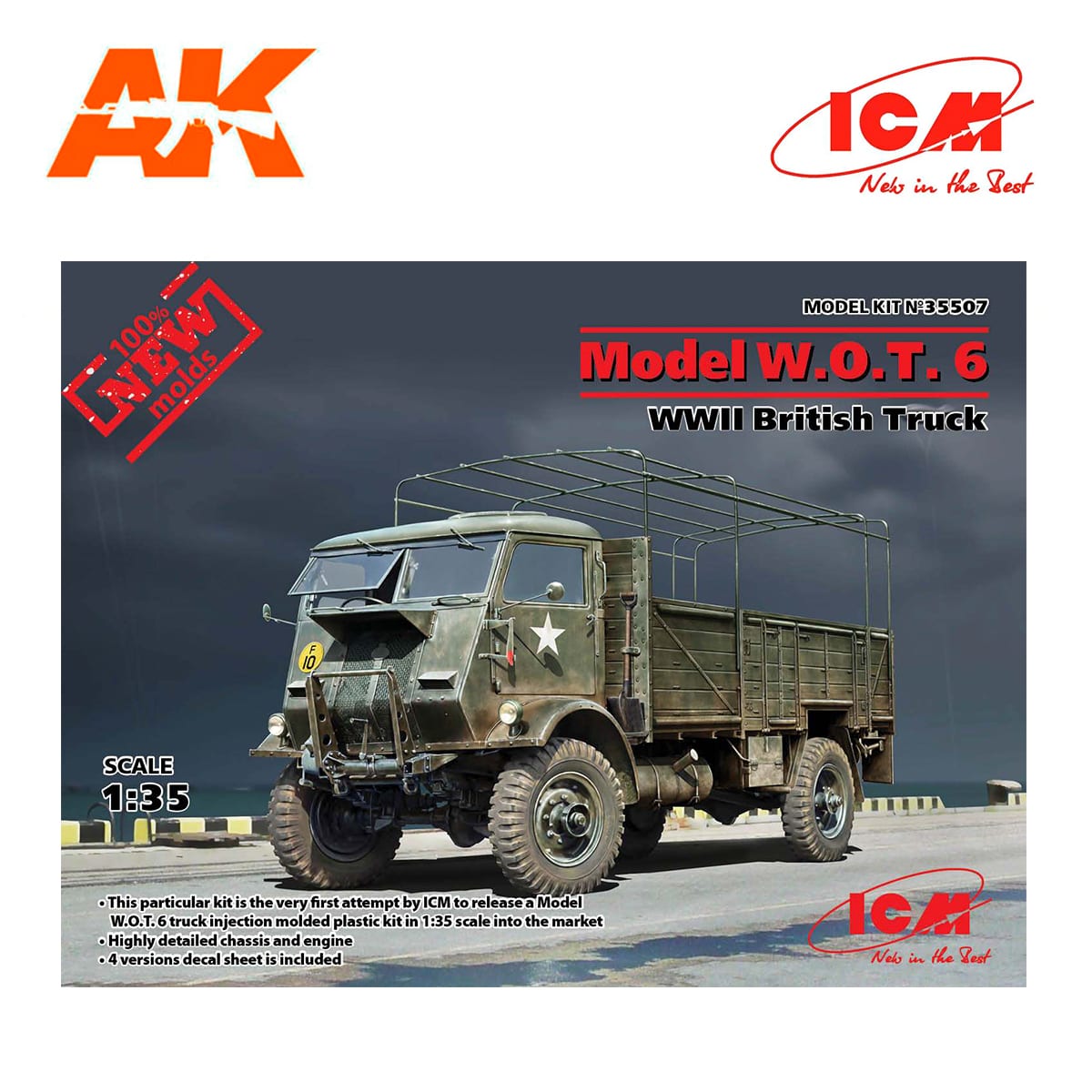 Model W.O.T. 6, WWII British Truck (100% new molds) 1/35
