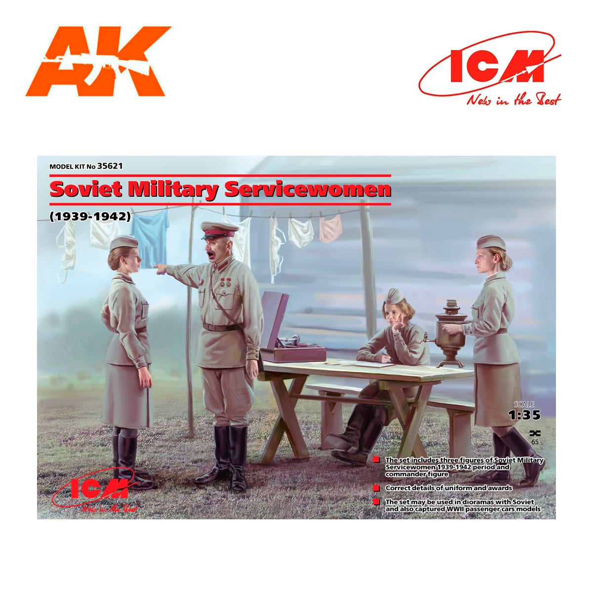 Soviet Military Servicewomen (1939-1942) (set of 4 figures) 1/35