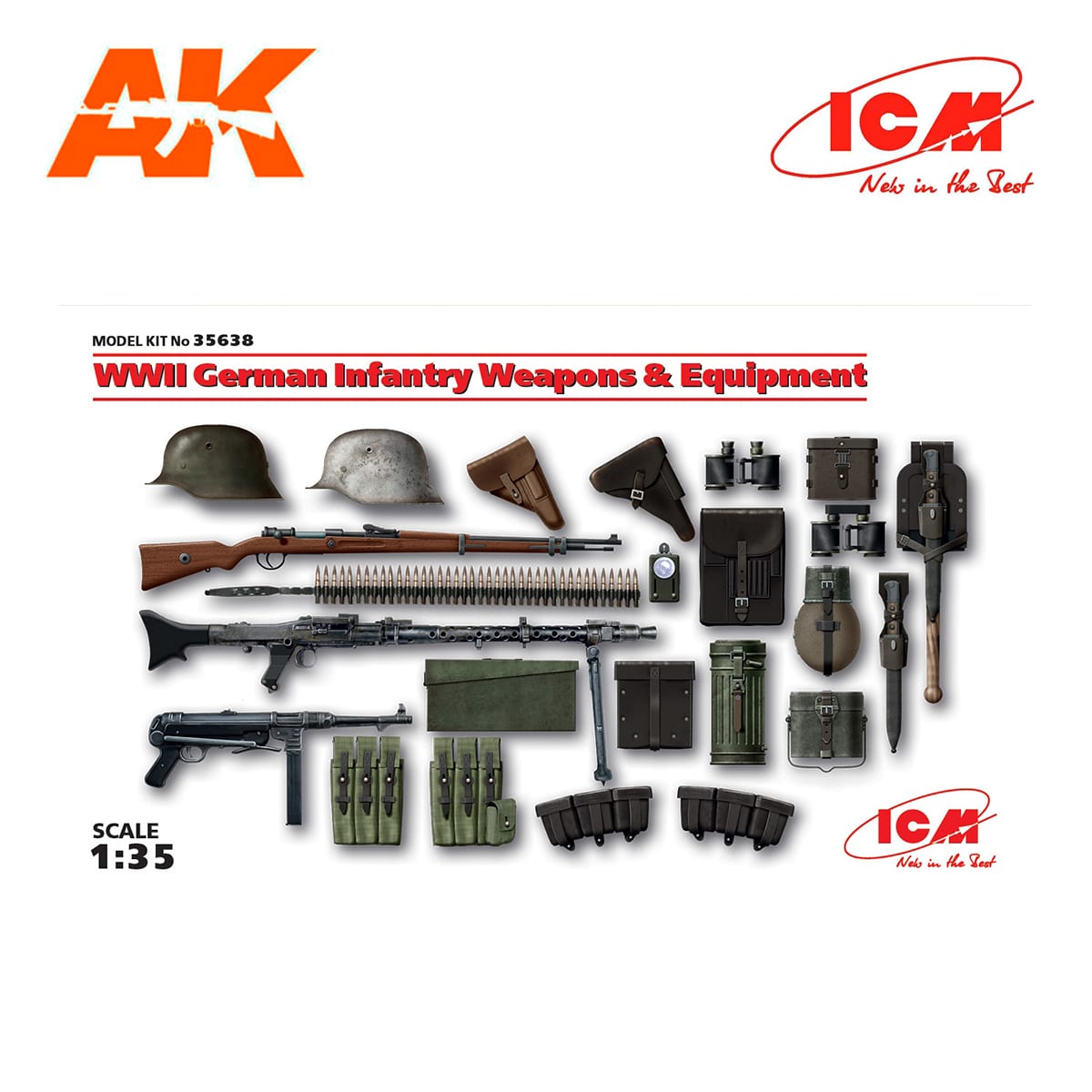 WWII German Infantry Weapons and Equipment 1/35