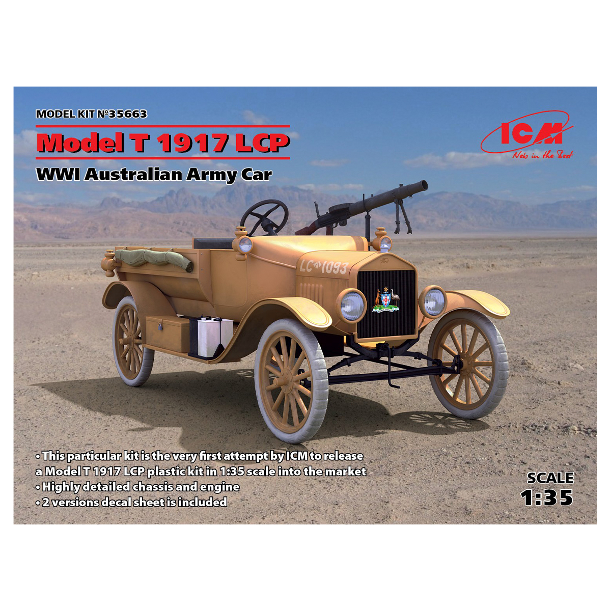 Model T 1917 LCP, WWI Australian Army Car 1/35