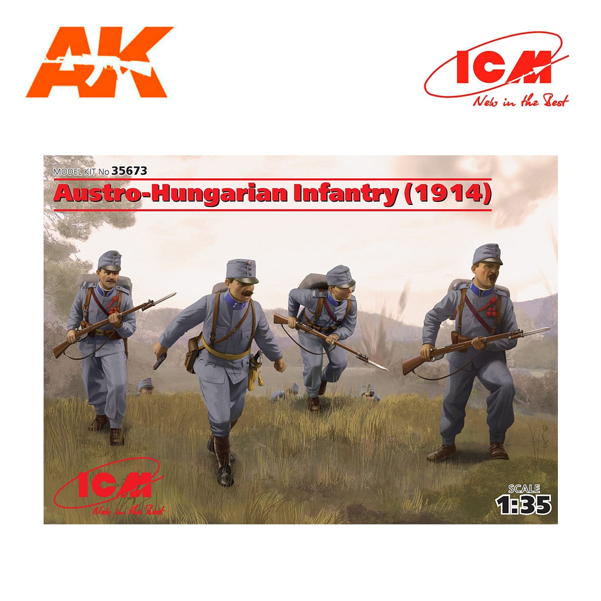 Austro-Hungarian Infantry (1914) (4 figures) 1/35