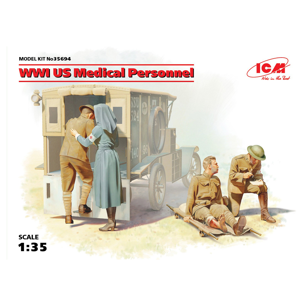 WWI US Medical Personnel 1/35