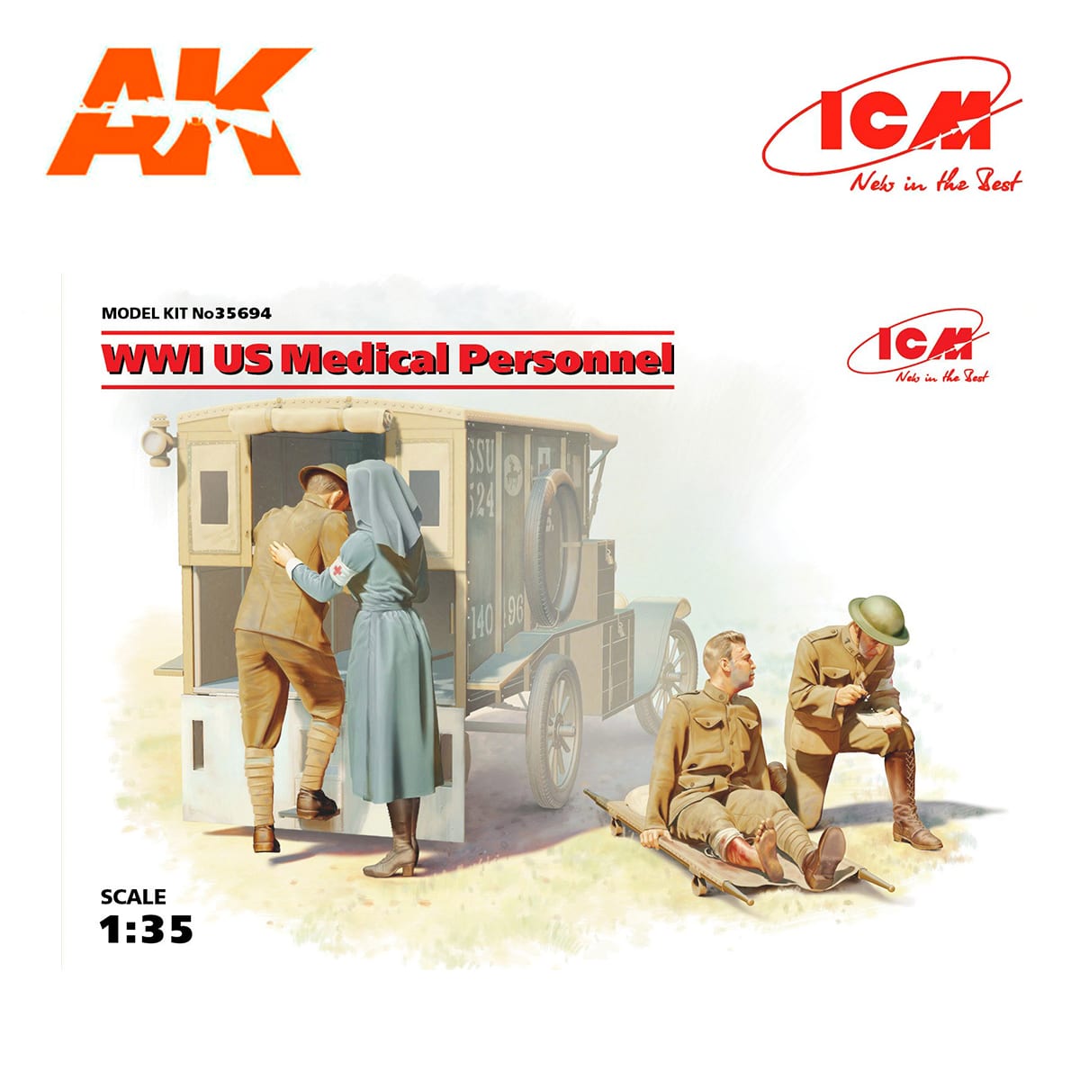 WWI US Medical Personnel 1/35