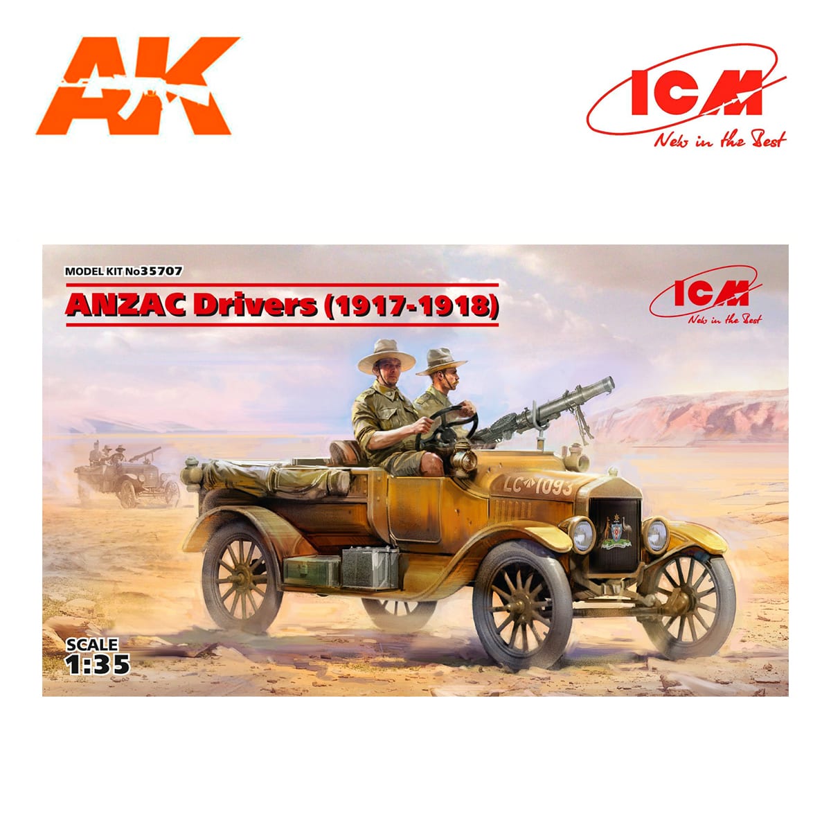 ANZAC Drivers (1917-1918) (2 figures) (100% new molds) 1/35