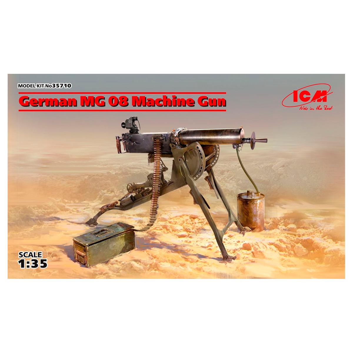 German MG08 Machine Gun 1/35