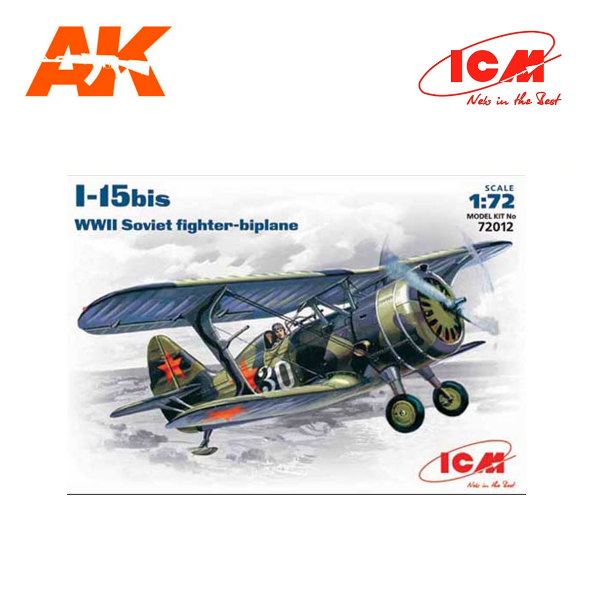 ICM Models Early I-5 Soviet Biplane Fighter Building Kit