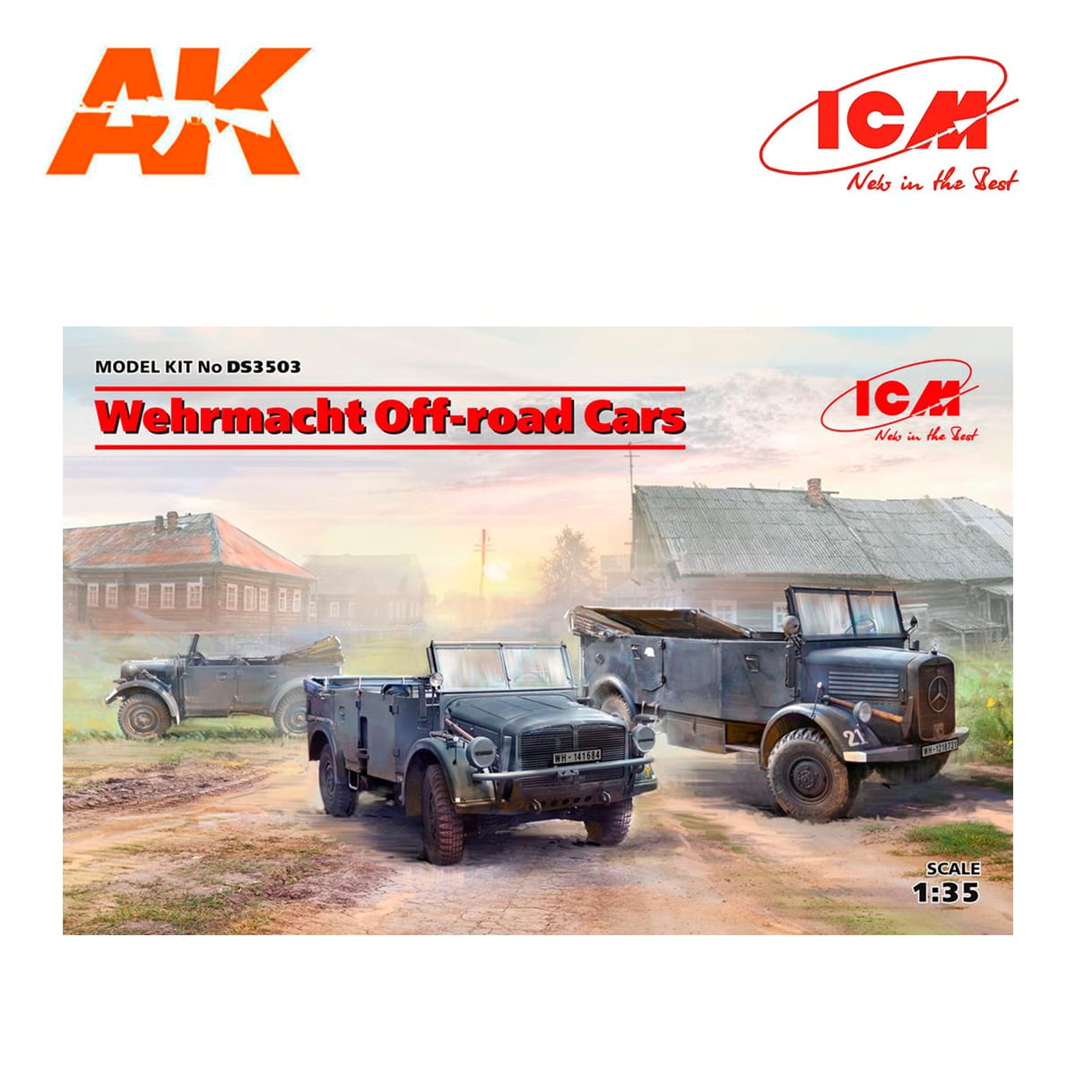 Wehrmacht Off-road Cars (Kfz.1, Horch 108 Typ 40, L1500A) 1/35