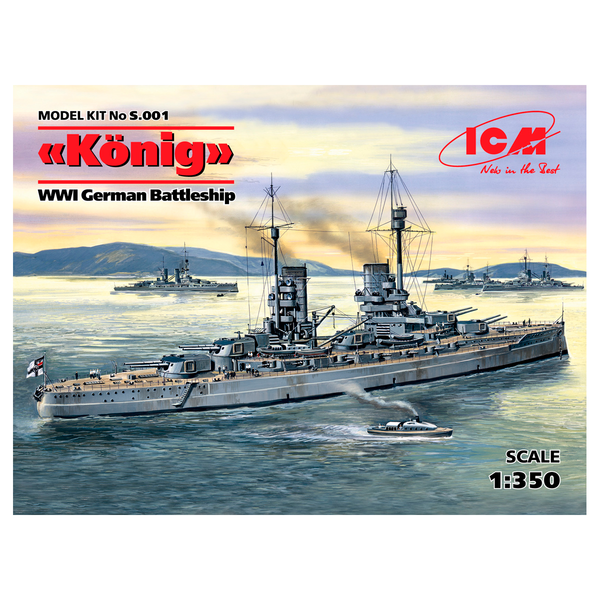 “König”, WWI German Battleship 1/350
