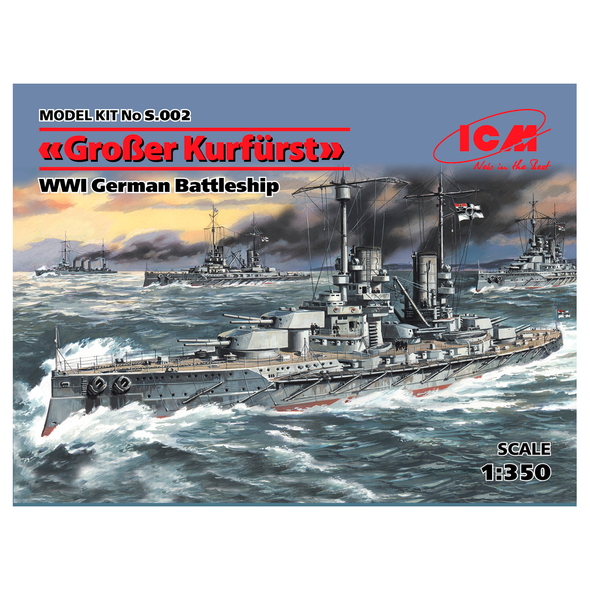 “Großer Kurfürst”, WWI German Battleship 1/350