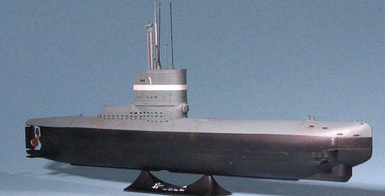 ICM S004-1/144 U scale plastic model kit German Submarine Boat Type XXIII 